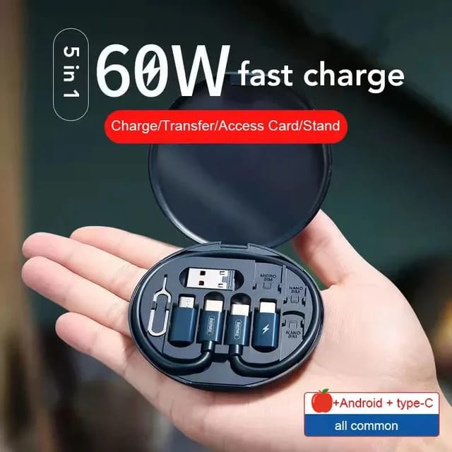 ( 5 In 1 ) Data Cable Set All Solutions In One
